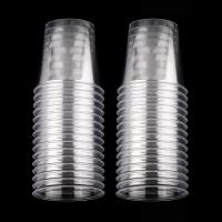 Vasos De Plástico Reutilizables Redondos 30/50X Copas Para Postres Descartables Bebidas Para Mercado Al Por Menor - details 4