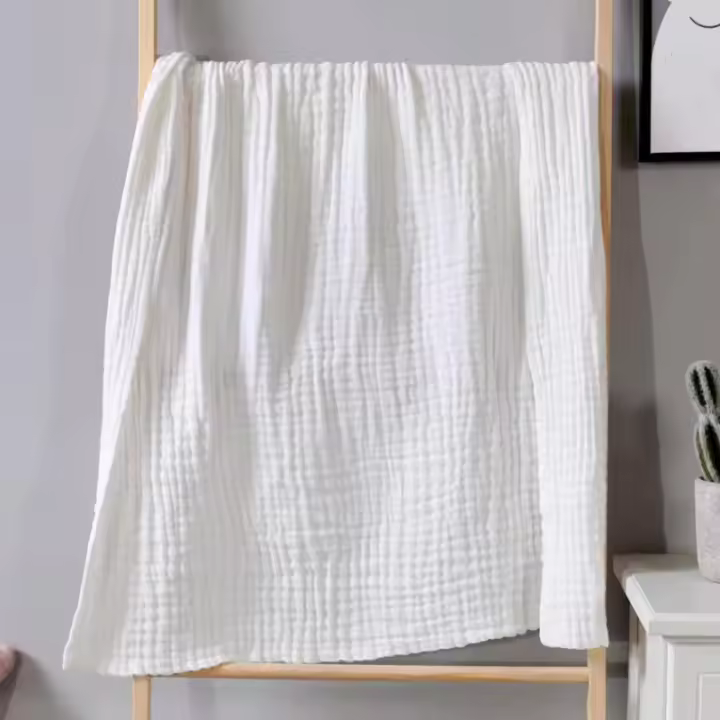 Manta De Bebé De Algodón Gauze De 6 Capas Muselina Suave Para Baño Y Envolver Cuna Ideal Para Todas Las Estaciones - 1
