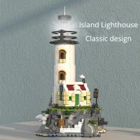 Bloques De Construcción Eléctricos Lighthouse 1092PCS Faro Iluminado Con Casa De Pescador Juguetes Educativos Para Niños Decoración De Escritorio Regalos Para Niños Y Adultos - details 2
