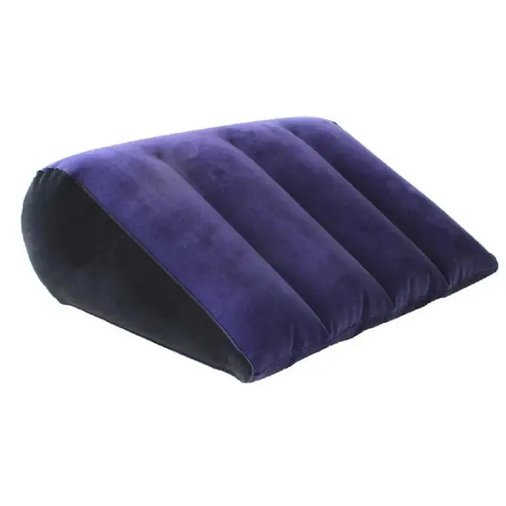 Cojín Inflable Multifuncional De Viaje Soporte Lumbar Para Yoga En Posiciones De Viaje Almohada De Cocina Triangular De Poliéster 100% PVC - 1