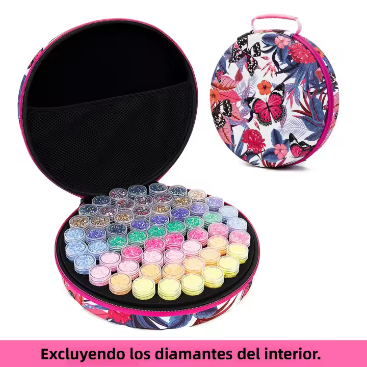 Caja De Almacenamiento Portátil Para Pintura Diamante Herramientas Y Accesorios De Joyería Contenedores De Cremallera 60/68Grid - 1