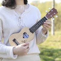 IRIN Ukulele De 17 Pulgadas Madera De Spruce Instrumento Musical De 4 Cuerdas Guitarra Hawaiana Con Bolsa De Almacenamiento Regalos Para Adultos Y Educacional Para Niños - details 7