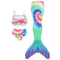 Traje De Baño De Sirena Para Niñas Traje De Cosplay De Verano Traje De Playa Con Estilo De Bikini Vestimenta Infantil - details 2