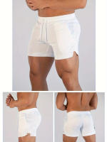 Shorts De Verano Para Hombres Fitness Gimnasio Ropa Deportiva Correr Senderismo Shorts Deportivos De Running Con Cinturón Elástico - details 1