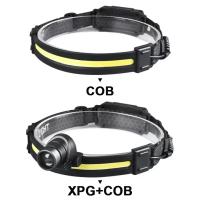 Linterna Frontal Potente De 100000LM Con Sensor Y Luz De Advertencia 7 Modos Impermeable Para Pesca Trabajo Nocturno Running Climbing - details 1