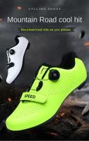 Zapatos De Ciclismo Profesionales Para Hombres MTB Con Cierre Self-Locking Zapatillas De Bicicleta Al Aire Libre Ultraligeros Para Carreras En Carretera Con Placa SPD - details 3