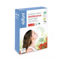 Protector colchón antiácaros impermeable Velfont 100% rizo algodón antiácaros ACARSAN - details 0