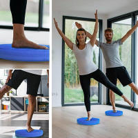 Almohada De Equilibrio No Esmerilada Para Yoga Y Fitness Masaje Oval TPE Deporte Cojín De Equilibrio Suave Pedal - details 4