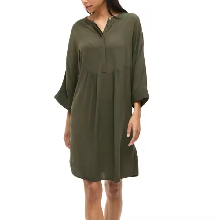 VIPALIVA O-NECK 3/4 DRESS  Deep Depths - 1