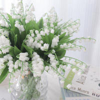 6Pcs Flores Artificiales Blancas En Forma De Bola De Campana Decoración Para El Hogar Y Bodas Hechas De Plástico Falsas Para Decoración De Casas Y Eventos - details 4