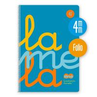 Bloc Lamela Tamaño Folio A4 Fluor PP 80 Hojas Cuadrícula 4mm 90g (Pack de 5 Libretas) - details 1
