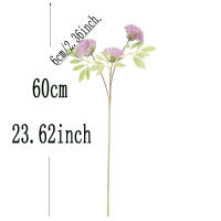 Rama De Flores Artificiales En Forma De Césped Con 3 Cabezas Decoración Para Hogar Y Bodas Hojas De Planta Falsa Para Vaso Y Jardín Accesorios De Fiesta DIY - details 1