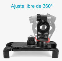 Soporte de móvil para Bicicleta, Moto, Patinete, Quad | Porta móvil con rotación de 360º | para Smartphones de 4.5-7.2" | Soporte móviles antivibración para Manillar de 0,67-1,25" | Marca RevolutionLine - details 0