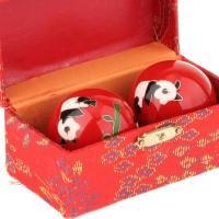 2Pcs Balones De Masaje Para Manos Con Caja De Almacenamiento Fitness Duraderos Juguete De Ejercicio Chino Para Niños Y Ancianos - details 4