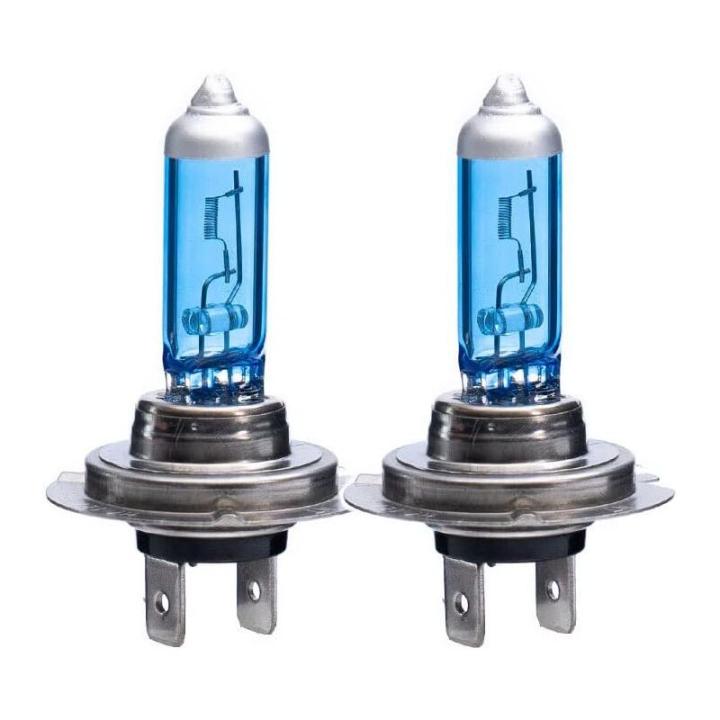 Bombillas para faros delanteros H1, H3, H4, H7, 9005, 9007, 55 W, 100 W, 5000 K, 12 V, blanco superbrillante, de repuesto para faros antiniebla delanteros de coche (H7, 100 W)