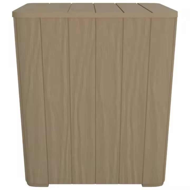 Mesa de Jardín con Tapa extraible de polipropileno Marron Claro - 1