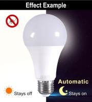 VzzUoo Bombilla LED E27 Sensor De Control 12W 9W 7W AC85-265V Luz De Día Y Noche Para Jardín Patio Puerta Inteligente Para Sala De Estar - details 1