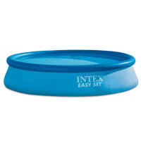INTEX - Piscina hinchable redonda Easy Set de hasta 4 metros de diámetro, color azul, resistente y duradera, +6 años, diseño sencillo, fácil montaje en 10 min, piscinas hinchables, piscinas familiares - details 0