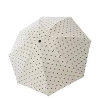 Paraguas Automático De Punto Elegante Con Protección Solar Y Contra La Lluvia UPF 50+ Negro Compacto Para Viajes - details 5