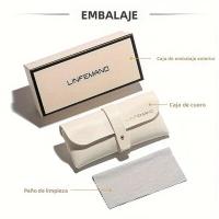 LINFEMAND Gafas De Sol Para Mujer Con Marco Grande Protección UV400 Ideal Para Fiestas De Verano Y Regalo De Vacaciones - details 4