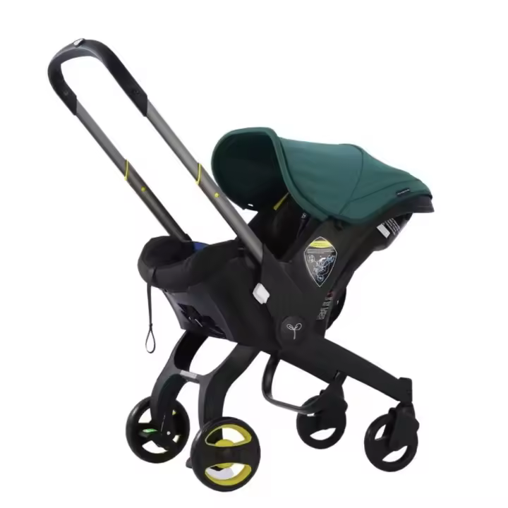 EU Children Store - Cochecito de bebé 4 en 1, carrito multifuncional de paisaje alto, puede sentarse, ligero, reclinable, plegable - 1