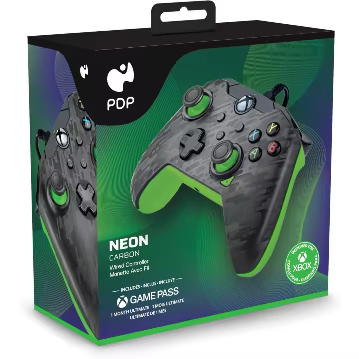 Mando PDP Xbox Neon Carbon Licenciado | Aplasta a la Competencia - 1