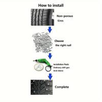 100PCs De Tornillos Antideslizantes Para Ruedas De Coches Motos Y Bicicletas 4*12/4*9mm Utensilios De Emergencia Para Invierno - details 4
