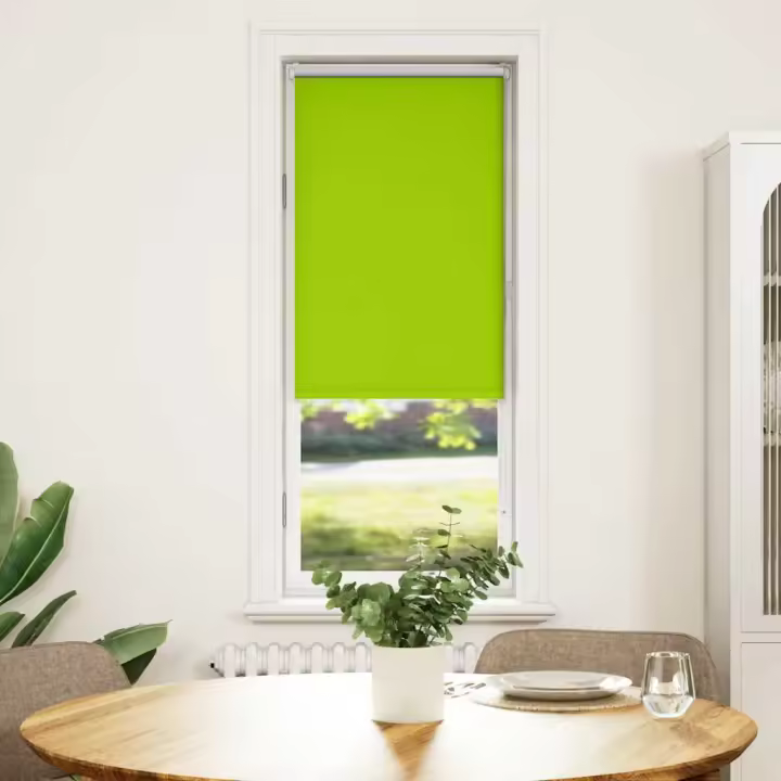Estor Enrollable Opaco hojas verde 45x150 cm Tela Ancho 40,7 cm - 1