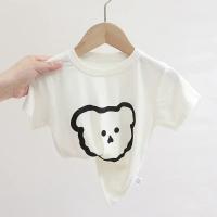 Camisetas Infantiles De Algodón Para Niñas Y Niños Con Estampado Corta Respirables Casual Moda Tops Para Bebés Verano Unisex - details 0