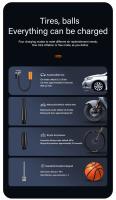 Bomba de Aire Compresora Inalámbrica para Coche 1pc Inflador de Neumáticos Eléctrico para Motocicleta Bicicleta Barco Automóvil Bomba de Inflado de Neumáticos Material ABS+Componentes Electrónicos - details 5