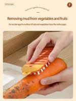 Cepillo De Limpieza Bendecible Para Cocina Y Frutas Hecho De Silicona Y PP Ecológico Y Duradero Herramienta De Limpieza Doméstica - details 5