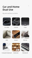 Aspiradora Portátil Para Coche 20000PA Smart Home Car Dual-purposo Mini Handheld Vacío Con Catcher De Polvo Mi Wireless - details 2