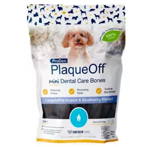 Plaqueoff Dental Care Bones Mini Arándanos Para Perros 340 Gr - 1