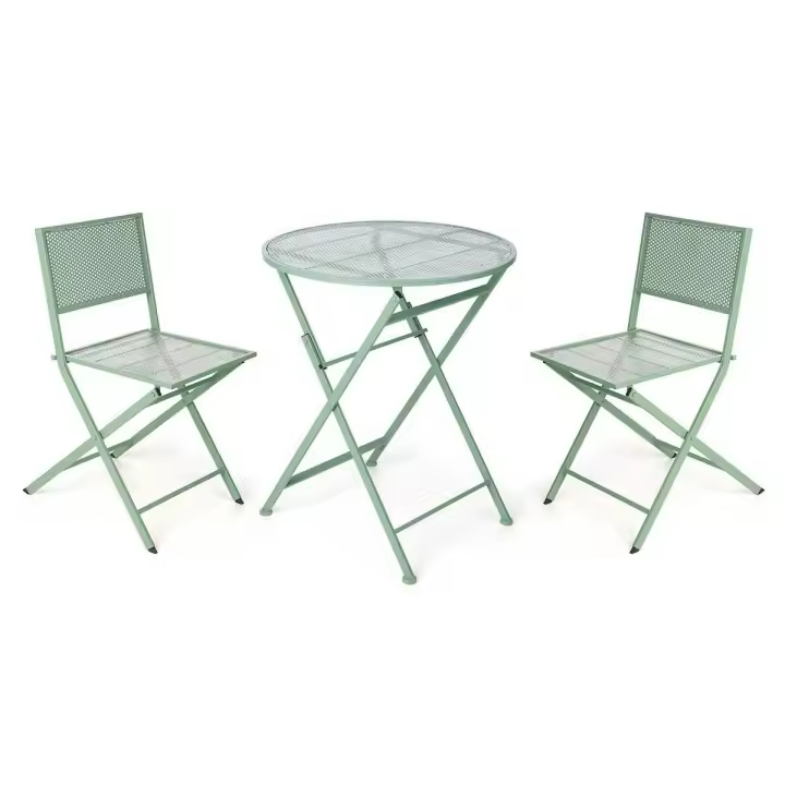 Conjunto de Mesa con 2 Sillas Ibergarden HS23377/78 Verde - 1