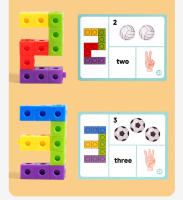 Cubo Mágico De Rompecabezas Educativo Para Niños Bloques De Construcción DIY Reconocimiento De Colores Juguete Regalo Con Cambio De Colores - details 2