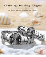Reloj De Pulsera Para Hombre OPK 8105 Diseño De Diamantes Correa De Acero Inoxidable Resistente Al Agua Con Fecha Y Cuarzo - details 10