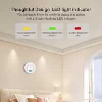 Detector de monóxido de carbono, alimentado por batería con pantalla LED, instalación sencilla - details 6