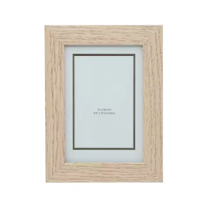 WAI 2 MARKET - Marco de Fotos Madera Haya, Hecho de Madera MDF con Panel de Cristal - Ideal para Decoración del Hogar y Exposición de Recuerdos - Tamaños 9x13, 10x15, 13x18, 15x20, 18x24, 20x25, 20x30, 24x30, A3, A4 - Con Soporte de Pie - 1
