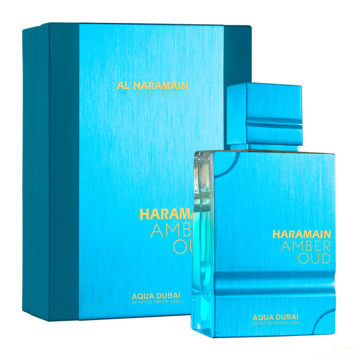 AL HARAMAIN Amber Oud Aqua Dubai Eau de Parfum 100 ml - Fragancia Unisex Aromática Frutal