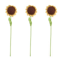 DIY Bouquet De Flores Tejidas Rosa Y Girasol Flores Artificiales Para Decoración Del Hogar En Acetato Uso En Aniversarios Bodas Y Más - details 7
