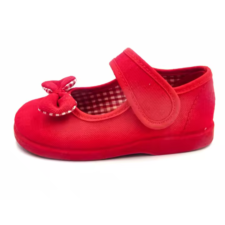 Mercedita De Niña Con Lazo Zapatero Y Suela De Goma - 1