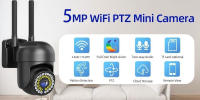 Cámara IP PTZ 5MP 8MP 1080P 4K WiFi 5G Seguridad Vigilancia Monitor De Bebé Con Audio Bidireccional Visión Nocturna En Color Rastreo Automático - details 0