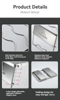 Soporte Portátil Para Barbacoa Multifuncional Antiviento Plegable Para Todas Las Estaciones Acero Inoxidable Camping Grill BBQ - details 6