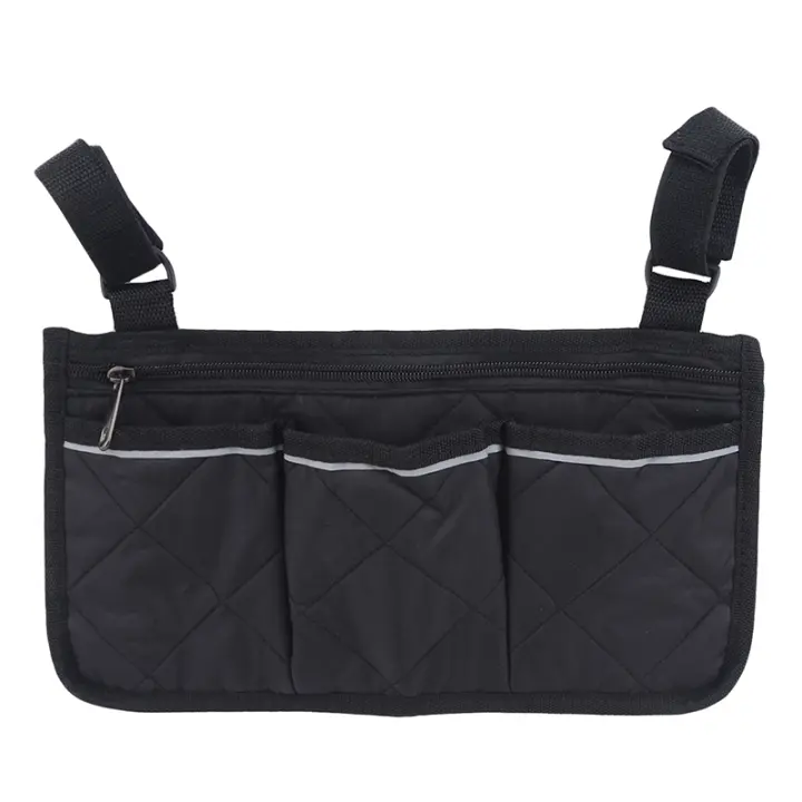Bolsa Impermeable Para Silla De Ruedas Con Bandeja Reflectante Segura Gran Capacidad Almacenamiento Multifuncional Para Andadores - 1