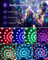 Bola Mágica LED Control Remoto Siete Colores Voz Controlada Mini Luz De Escenario KTV Rotatoria TenKinYo Luz Nocturna Atmosfera - details 4