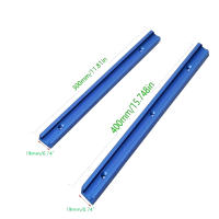 2Pcs Riel De Madera Para Trabajos De Carpintería Con Ranura T-aluminio Herramienta De Juego De Miter T-Screw Para Mesa De Sábanas/Ruteador - details 5