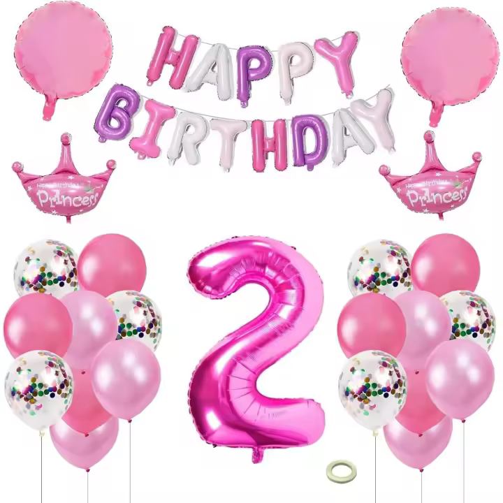 Décoration Anniversaire Ballon Minnie,18 Pcs Decoration Minnie Anniversaire 2 an,Deco Anniversaire Minnie,Ballon Mickey,Decoration Anniversaire Mickey,pour Fête D'anniversaire, Fête Prénatale - 1
