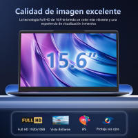 VANWIN Portátil IPS de 15,6 pulgadas y 1920x1080 píxeles, AMD Ryzen 5 5500U, hasta 4,0 GHz, 16 GB de RAM, 512 SSD, WiFi5, Bluetooth 5,0, teclado retroiluminado, desbloqueo por Huella digital, encendido/apagado en 170 °, Tipo-C, HDMI, 2USB 3,2 con PAL - details 1