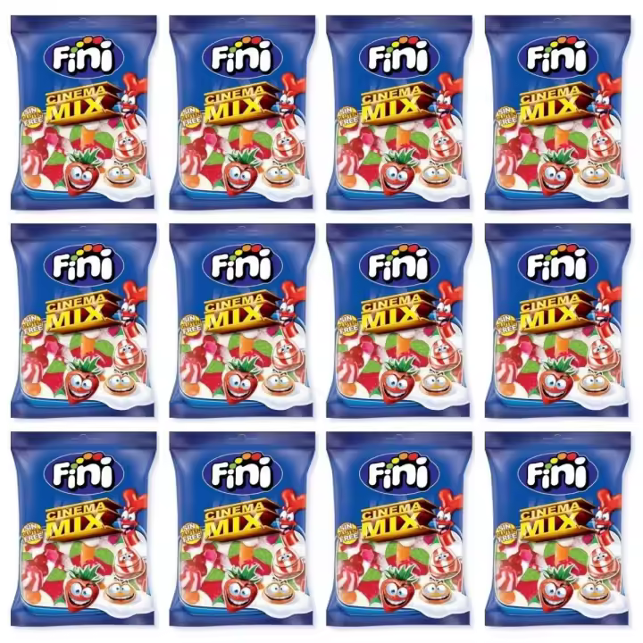 Fini Cinema Mix 90gr Caja 12 Bolsas - Deliciosos Dulces para Compartir - 1