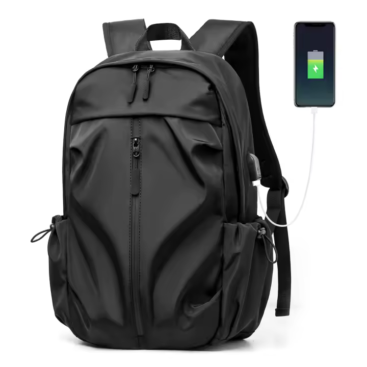 Mochila De Mano Negra Para Estudiantes Y Senderismo Capacidad Para Portátil De 13 Pulgadas - 1